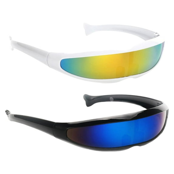 of Men Novelty 80s Futuristic Sunglasses Alien Glasses Eyewear Funny