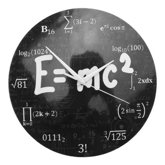 of Relativity Math Formula Wall Clock Scientist Physics Teacher Gift School Classroom Decor