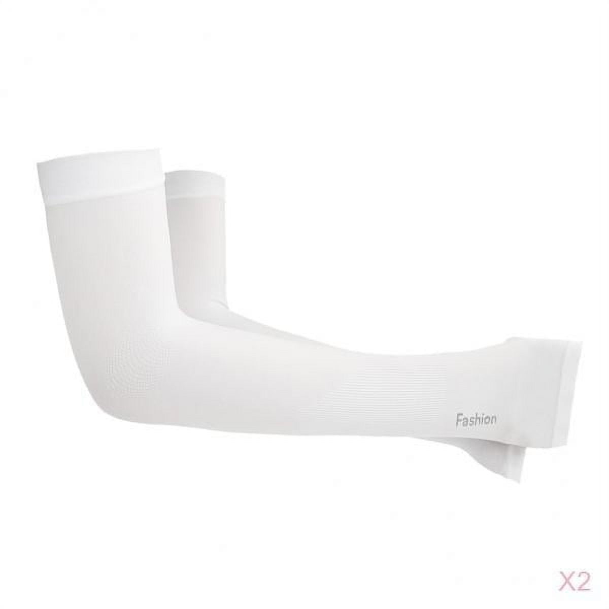 of Sports Arm Warmers White Sleeves Unisex Protection Band Protective Hand