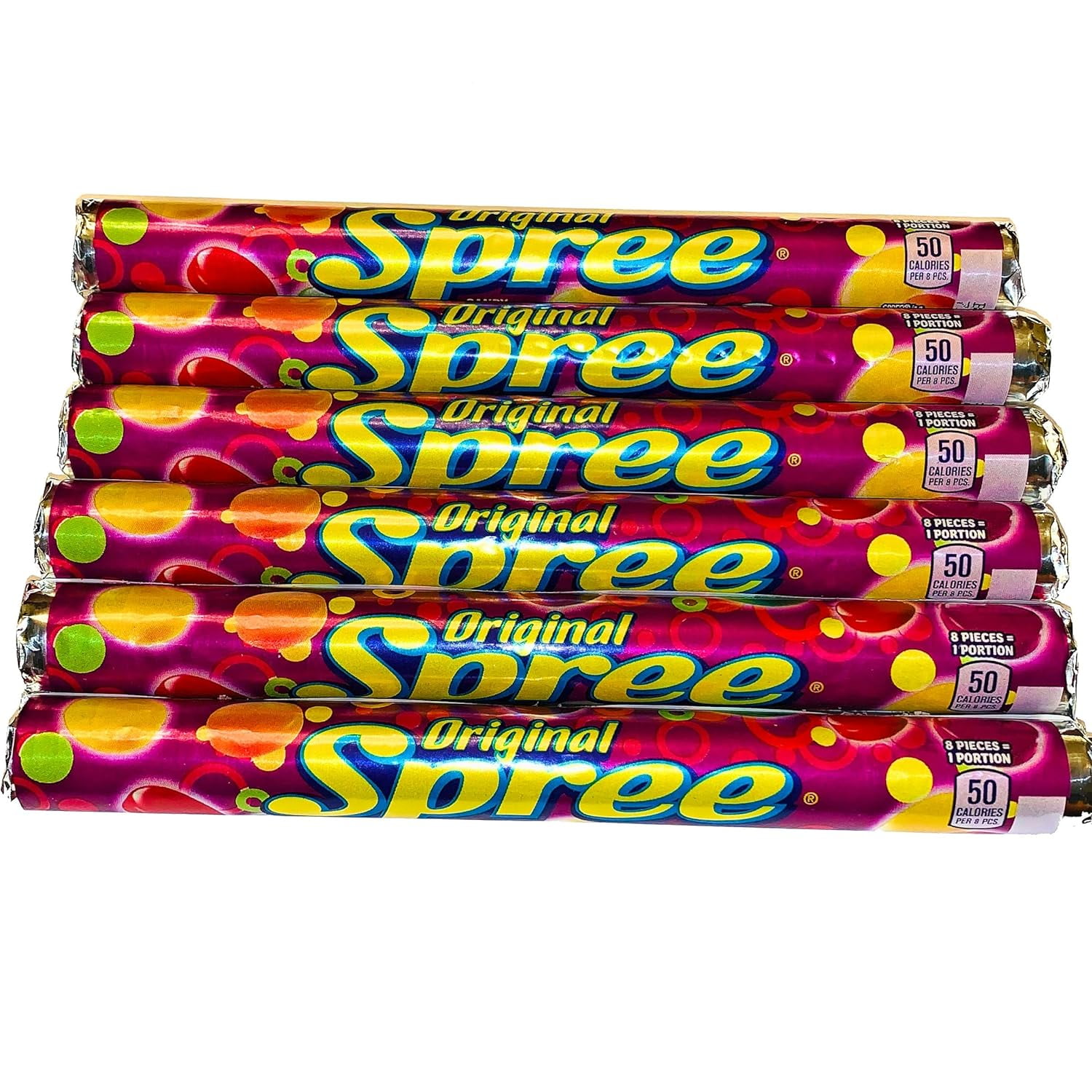 of Spree Original Candy (1.7 Oz Each) | Vibrant Multicolor Packaging
