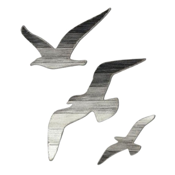 of Wooden Seagull Wall Art - Mediterranean Design, Lightweight Wood - Nautical Decoration for Indoor/Outdoor, Beach Themed Rooms