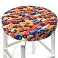 thumbnail image 1 of off road racing car SUV Round Bar Stool Seat Covers, Elastic Round Chair Cover Stool Seat Slipcover Bar Stool Cushions Round Pad for 12-14 inch, 1 of 5