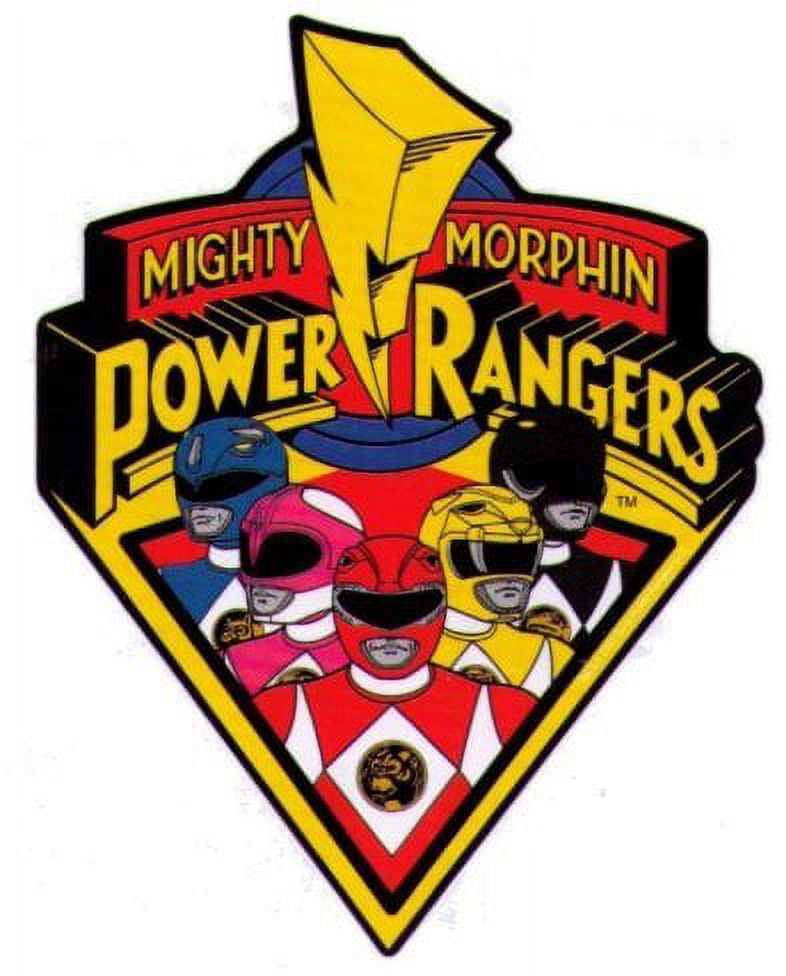 officially Licensed Original Inc. Mighty Morphin Power Rangers Logo Car Magnet by Animewild, 0.01 lb