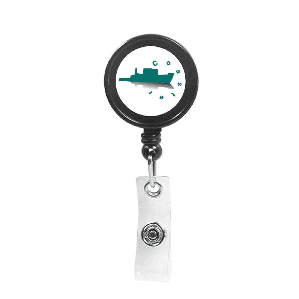 offshore trade  ship ocean Retractable Keychain Badge Holder ID Badge