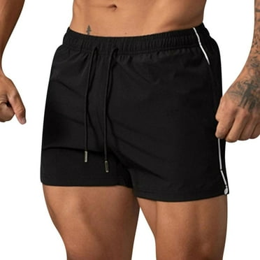ohmzyzo Gym Shorts for Men 5 Inch Lightweight Athletic Shorts Quick Dry Workout Running Shorts with Zipper Pockets