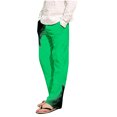 thumbnail image 1 of ohmzyzo Men's Casual Pants Drawstring Gradient Color Print Trousers Loose Fit Straight Leg Pants Lounge Beach Trousers with Pockets Green L, 1 of 4