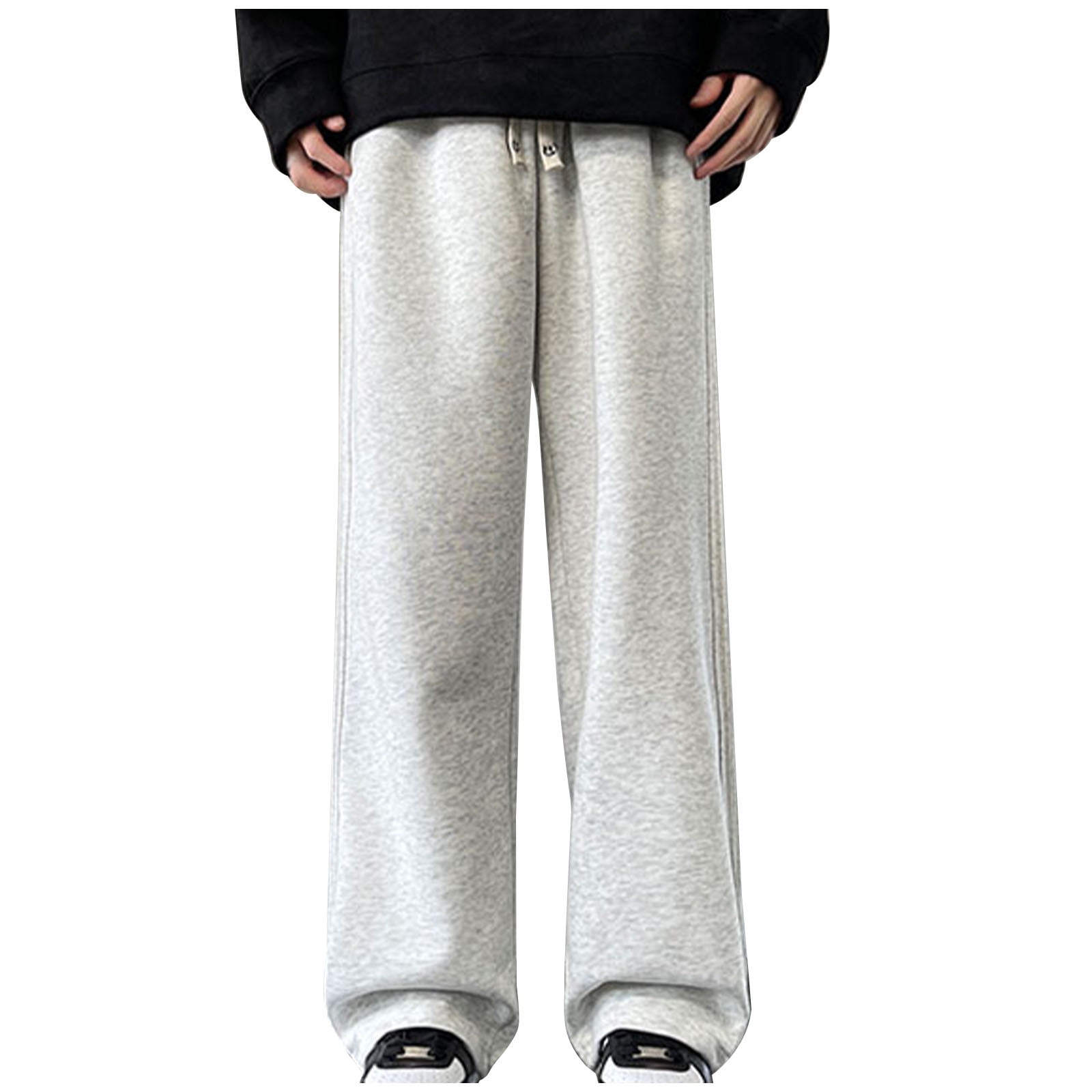 ohmzyzo Men's Casual Pants Straight Leg Sweatpants Lightweight Open ...