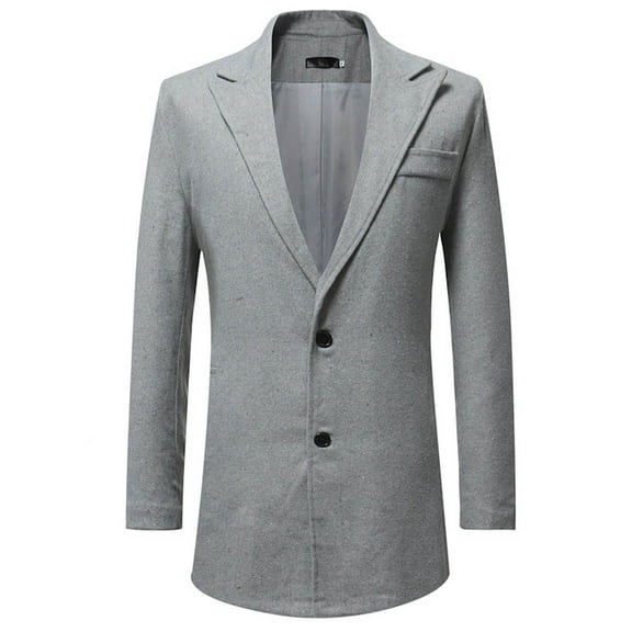 ohmzyzo Men's Floral Dinner Party Blazers Prom Wedding Stylish Tuxedo Coats for Men One Button Dinner Jacket Tops Gray L