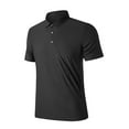 thumbnail image 1 of ohmzyzo Men's Golf Polo Shirts Short Sleeve Moisture Wicking Tee Tops Quick Dry Solid Color Business Shirts Outdoor Sports Training Tees XXL, 1 of 1