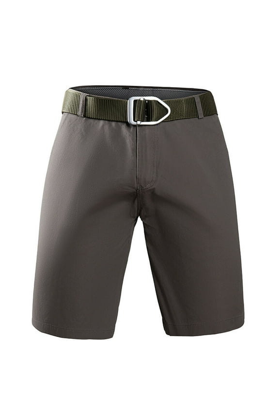 Men's Shorts Summer Solid Color Slim Fit Flat Front Walk Chino Shorts