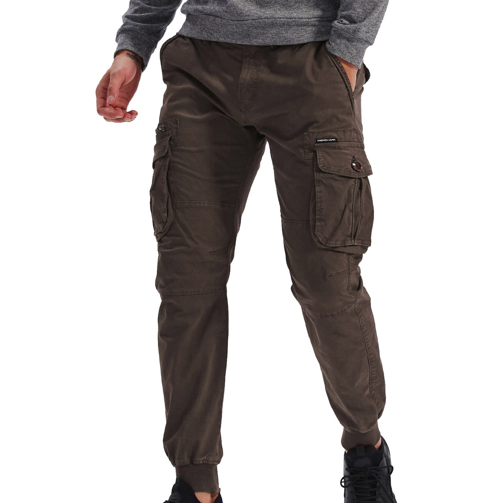 Cargo Pants For Men Multi-Pocket Sport Outdoor Tracksuit Casual Slim Fit Handsome Male Trousers