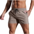 thumbnail image 1 of ohmzyzo Mens Swim Trunks Quick Dry Mesh Lining Athletic Casual Swimwear Shorts with Zipper Pockets, 1 of 5