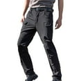 thumbnail image 1 of ohmzyzo Mens Tactical Cargo Pants Stretch Multi Pockets Hiking Pants Lightweight Straight Leg Trousers Solid Color Pants with Pockets L, 1 of 7
