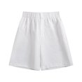 thumbnail image 1 of ohmzyzo Mens Wide Leg Shorts Elastic Waist Button Zipper Shorts Casual Loose Summer Beach Shorts with Pockets, 1 of 5