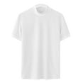 thumbnail image 1 of ohmzyzo Waffle Weave T-Shirts for Men Lightweight Short Sleeve Sweatshirts Men's Casual Round Neck Pullover Tops Summer Gym Workout Tees XXL, 1 of 6