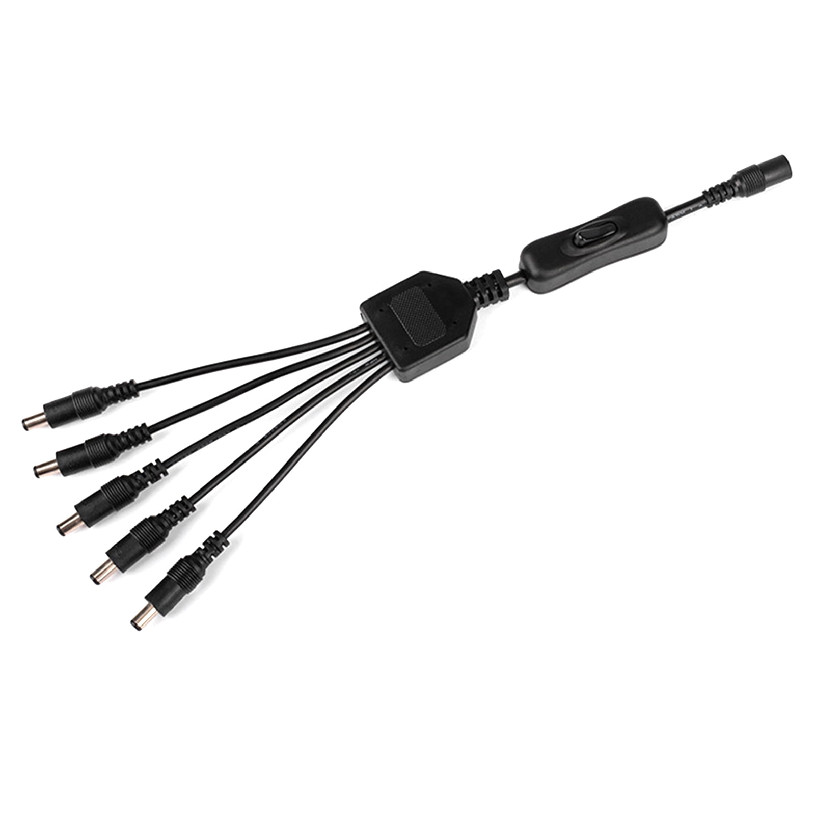 ohodhmnu DC5.5x2.1mm 1 Female to 2/3/4/5/6 Male On/off Control Cable ...