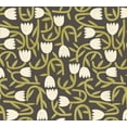 thumbnail image 1 of ohpopsi Aino Black Tiny Tulip Unpasted Non Woven Wallpaper, 19.7-in by 33-ft., 54.2 sq. ft., 1 of 5