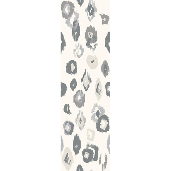 ohpopsi Amara Light Grey Animal Ikat Wallpaper