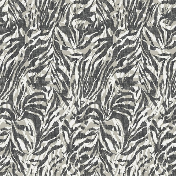 ohpopsi Davy Charcoal Zebra Wallpaper