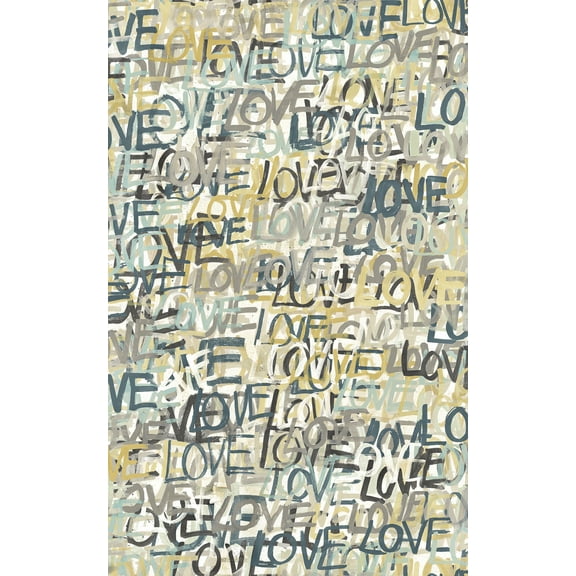 ohpopsi Indio Neutral Love Scribble Wallpaper