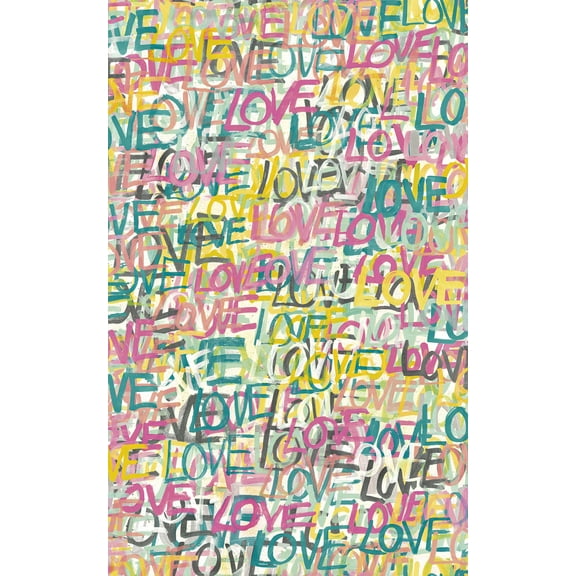 ohpopsi Indio Pastel Love Scribble Wallpaper