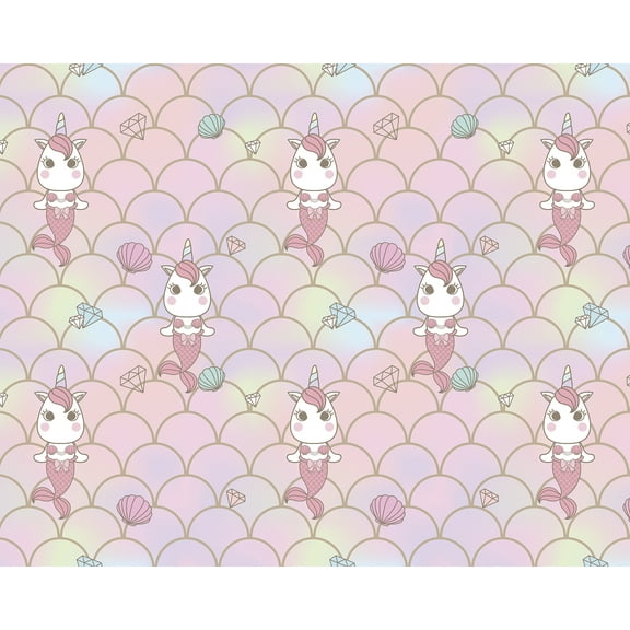 ohpopsi Unicorn Mermaid Wall Mural