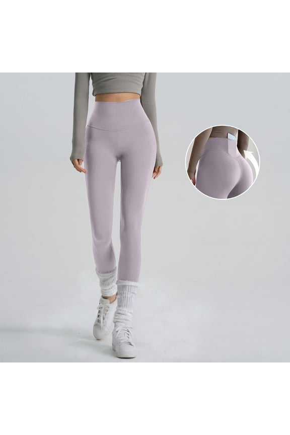 Women's Yoga Leggings Stretchy Butt Lifting Tights Elastic High Waist Track Pants for Jogging Workout and Gym Beige XL