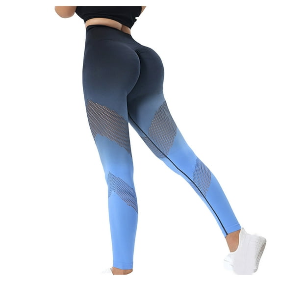 oieyuz Yoga Pants with Pockets for Women Classic Solid Color Leggings Sports Running High Waisted Pants