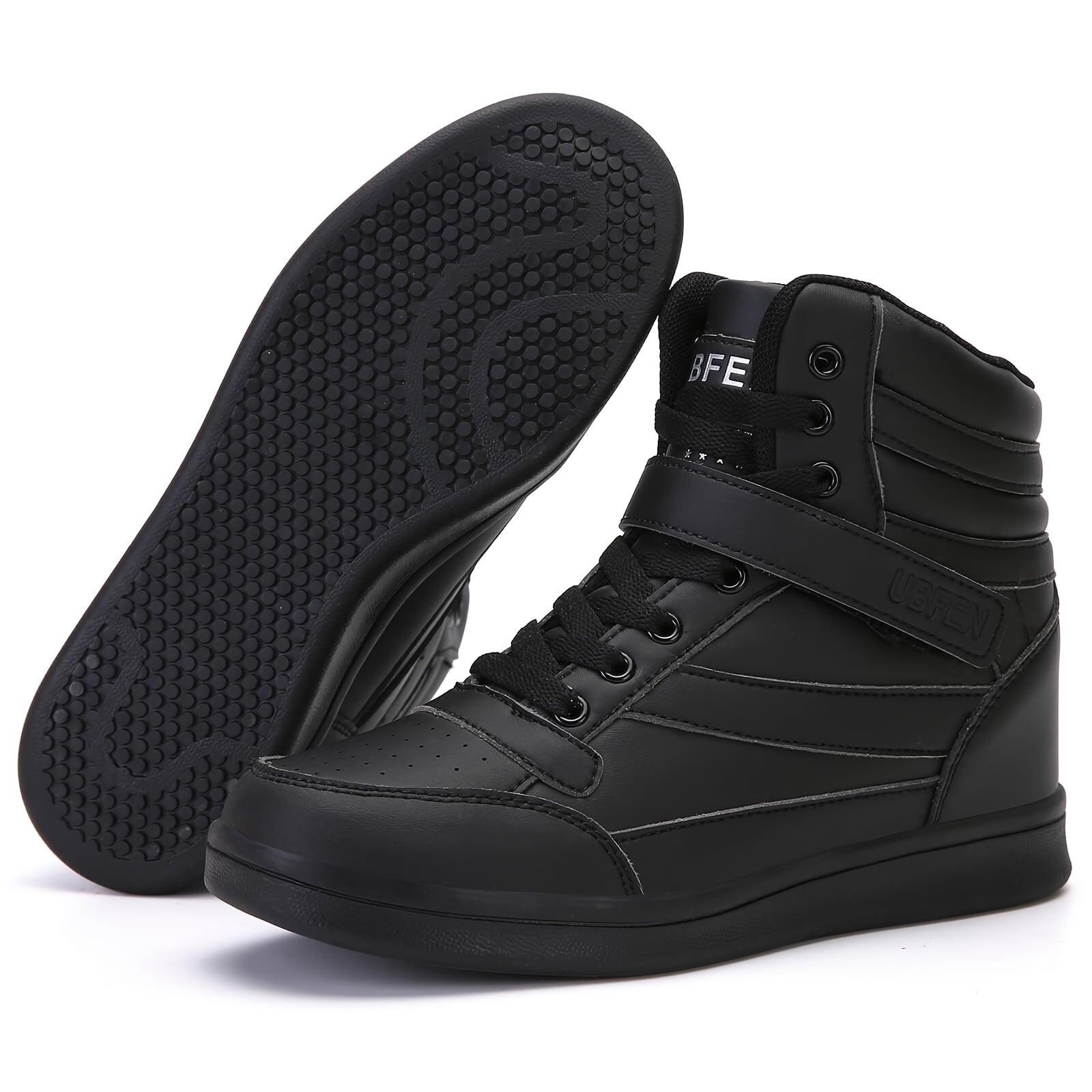 oiky Women‘s HighTop Sneakers With Hidden Wedge Tennis Shoes With