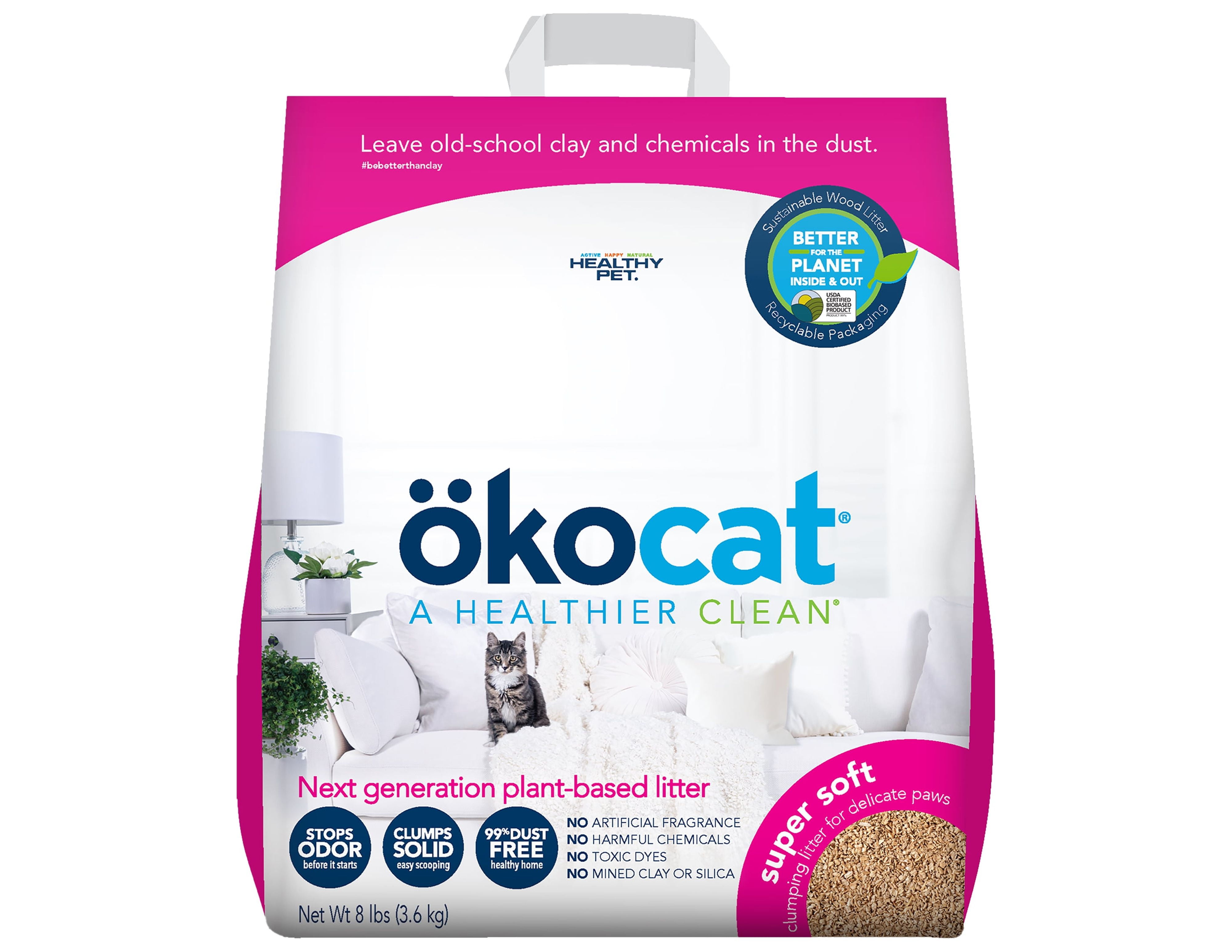 Okocat shop cat litter