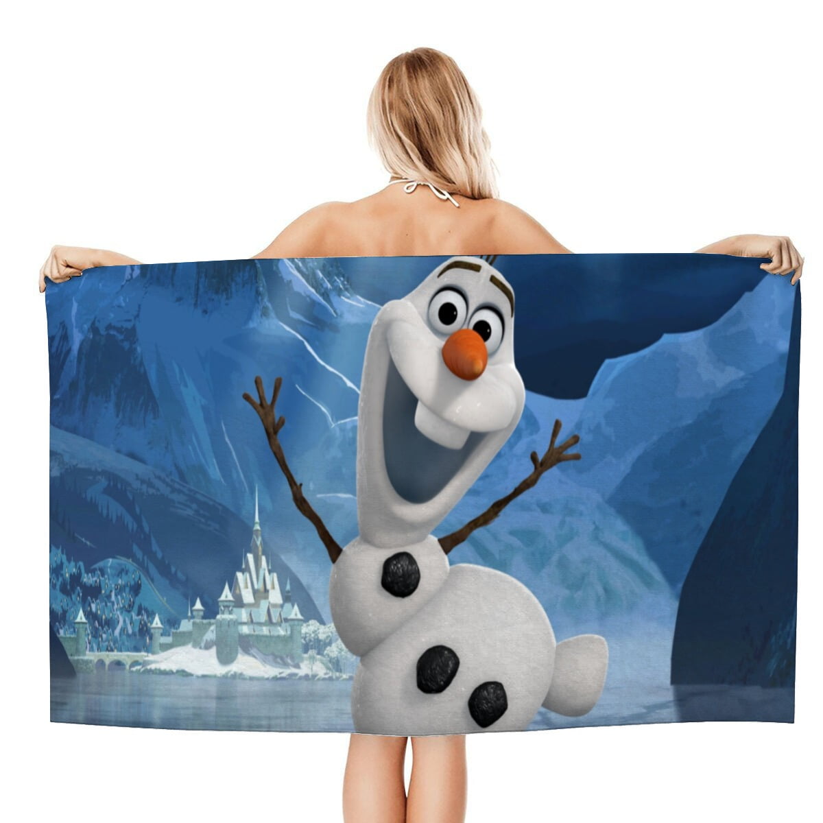olaf Gifts Beach Towel for Women Girl Or Boys Birthday Inspired Fan Bath Outdoor Music Lover