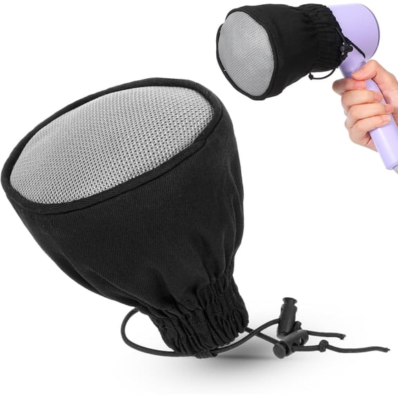 oldable Travel Diffuser Hair Dryer - Universal Diffuser Attachment for hairdryer for Curly Wavy Hair - Black hot Sock diffusers Heat Resistant Nylon Mesh Cotton Canvas