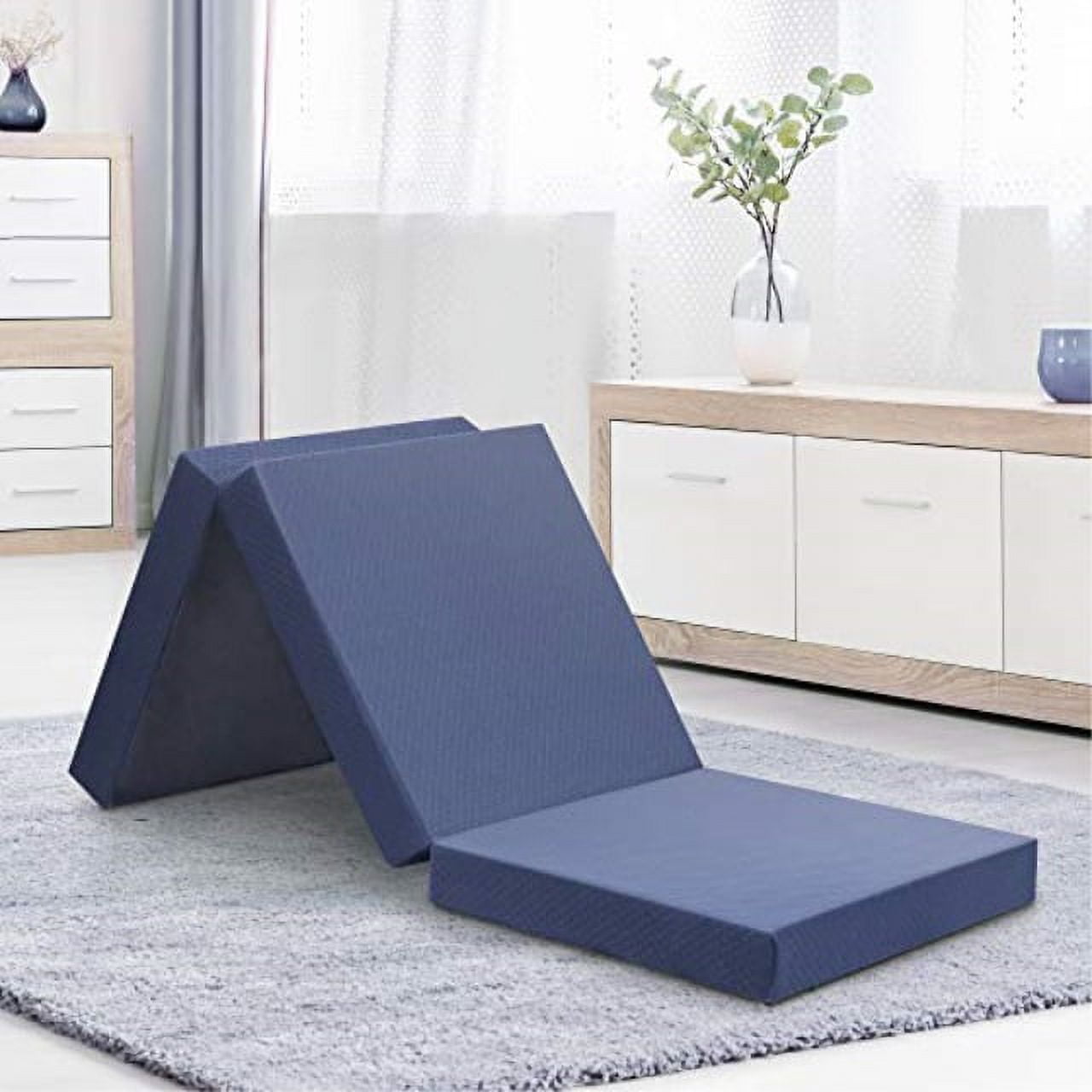 olee sleep topper tri folding memory foam mattress 4