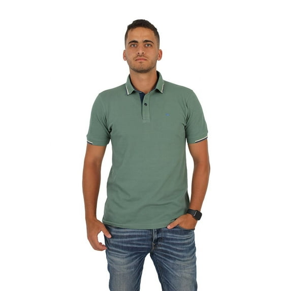 olive polo shirt