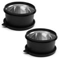 thumbnail image 1 of oliveware SOPL (logo) with Device Benny Containers with BPA Free Airtight Lid, Inside Steel Container, Microwave Safe & Leak Proof, Home & Office Use, Set of 2 (450ml) - Black, Stainless Steel, 1 of 5