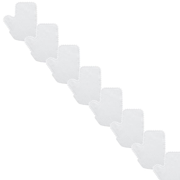 olkpmnmk 10 Pcs Dual Sided Microfiber Dusting Gloves, Reusable White Cleaning Mitt Gloves, Dust Wipes for Indoor Plants, Furniture and Pet Hair Removal, Practical Household Cleaning Dust Cloth Mitt