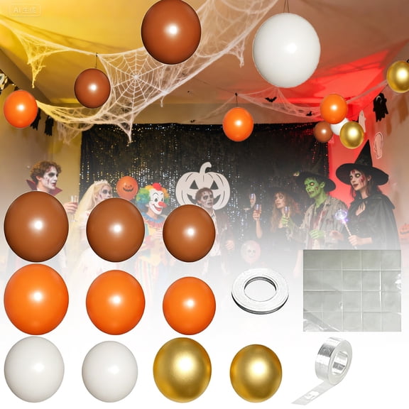 olkpmnmk 162Pcs Orange Brown Balloon Arch Set, Thanksgiving Balloons Garland Arch Kit, Autumn Celebration Balloon Arch Decoration Set, Autumn Birthday Bridal Shower Party Decorations Decoration