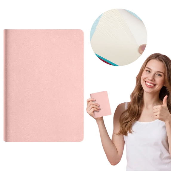 olkpmnmk 1Pc Lined Journal Notebook, A7 Soft Leather Cover Journal Bulk, 100 Sheets Portable Thickened Softcover Notebook, Notebooks College Ruled for Note Taking, Office Classroom Essentials