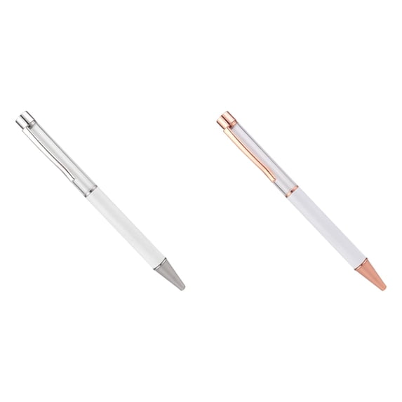 olkpmnmk 2Pcs Gel Pens, Retractable Gel Pen, Metal Clip Ballpoint Pen, Smooth Writing Click Pen, Fine Point Quick Drying Pens for Writing, Note Taking, Classroom, Office & Home Supplies