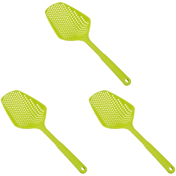 olkpmnmk 3Pcs Silicone Spatula, High Heat Resistant Silicone Spatula, Non Stick Kitchen Utensil, Nylon Silicone Spatula for Frying Boiling Pasta Dumplings, Non-Stick Pans, Green
