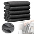 thumbnail image 1 of olkpmnmk 5Pcs Microfiber Glass Cleaning Cloth, Soft Absorbent Quick Drying Microfiber Cleaning Rags, Absorbent Reusable Kitchen Dish Rags for Glasses Kitchen Dish Mirrors Easy Clean, 11.8x17.7 Inch, 1 of 9