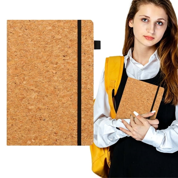 olkpmnmk A5 Cork Notebooks, Lined Journal Notebook, Lined Paper Journaling Notebooks, Thick Paper Notebooks, Soft Cover Notebooks for Work Office Making Plans Writing Classroom Essentials