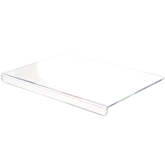 olkpmnmk Acrylic Cutting Board with Counter Lip, Acrylic Countertop Protector Cover, Clear Non-Slip Cutting Boards for Countertop Protection, Durable Chopping Boards for Kitchen Essentials, 10x8 In