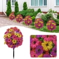 thumbnail image 1 of olkpmnmk Artificial Flowers for Outdoor Indoor Fake Plants, Artificial Flowers with Ground Garden Stake, UV Resistant Faux Greenery Shrubs, Fake Plants for Garden Yard Porch Patio, 1 of 5