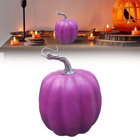 olkpmnmk Artificial Foam Pumpkins Decor, Halloween Pumpkins, Fake Pumpkins Ornaments for Fall Halloween Thanksgiving, Farmhouse Table Centerpiece Decorations, Pumpkins for Decorating