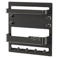 thumbnail image 1 of olkpmnmk Bedside Wall Organizer,Bedside Wall Shelf,Dorm Room Essential,Floating Bedside Shelf Wall Mount Organizer,Remote Control Holder,Cool Teen Girls Trendy Stuff,Room Organization,Black,9.1"x9.5", 1 of 9