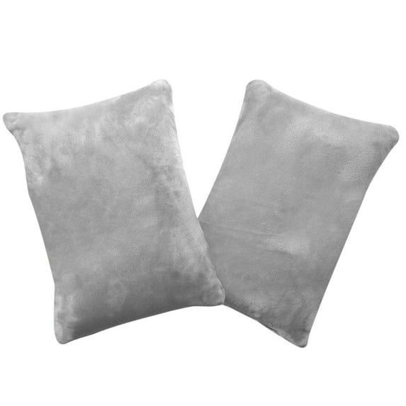 Tiny Pillow 2 Pack Small Decorative Pillow 7 x 11 in Travel Pillows Soft Pet Pillow Small Pillow Small Throw Pillow Little Pillow for Camping Travel Sleeping Bed Sofa Neck Knee Wrist Support Grey