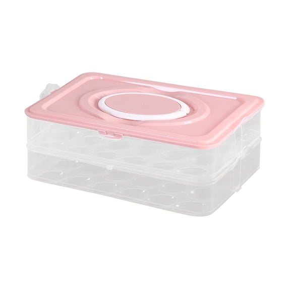 olkpmnmk Deviled Egg Holder,Egg Trays With Lid,Egg Holder For Fridge,Easter Egg Containers,Fridge Stackable Countertop Portable Egg Platter,Egg Tray Holder Carrier,Egg Storage,1PC,12.4"x8.5"x4.7"
