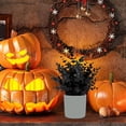 thumbnail image 1 of olkpmnmk Fake Plants, Artificial Plants Indoor, Black Fake Eucalyptus Small Fake Potted Plants, Artificial Plants for Halloween Shelf Desk Home Farmhouse Room Coffee Table Decor Bathroom Decor, 1 of 4