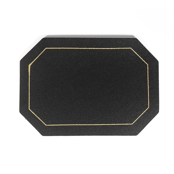 olkpmnmk Faux Leather Placemats, Rectangular PU Leather Placemats, Washable Wear Resistant Stain-Proof Heat Insulated Table Mats, Anti-Scratch Coaster & Heat Pad for Dining Table, Kitchen Tableware